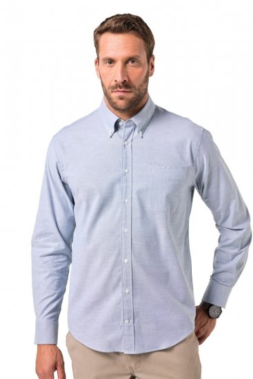 JP1880 Oxford Shirt Flexnamic Long Sleeve Ash Turquoise - Košile - Košile 2XL-10XL
