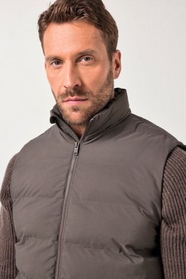 JP1880 841361 Laserově prošívaná vesta Mokka hnědá - Bundy - Bundy Nadměrné Velikosti - 2XL-8XL