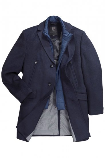 JP1880 Coat Flexnamic With Removable Insert Navy - Bundy - Bundy Nadměrné Velikosti - 2XL-8XL