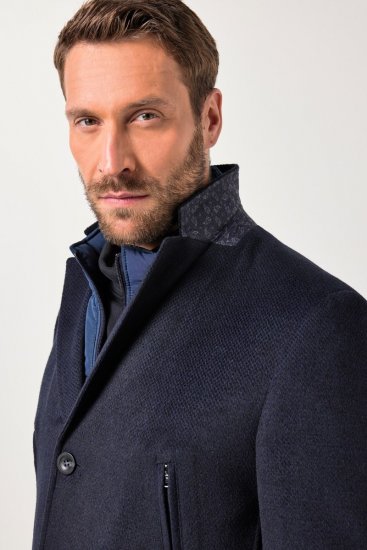 JP1880 Coat Flexnamic With Removable Insert Navy - Bundy - Bundy Nadměrné Velikosti - 2XL-8XL
