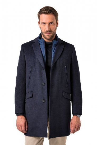 JP1880 Coat Flexnamic With Removable Insert Navy - Bundy - Bundy Nadměrné Velikosti - 2XL-8XL
