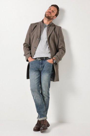 JP1880 Coat Flexnamic Quilted Insert Grey TALL - TALL bundy - TALL bundy pro vysoké muže