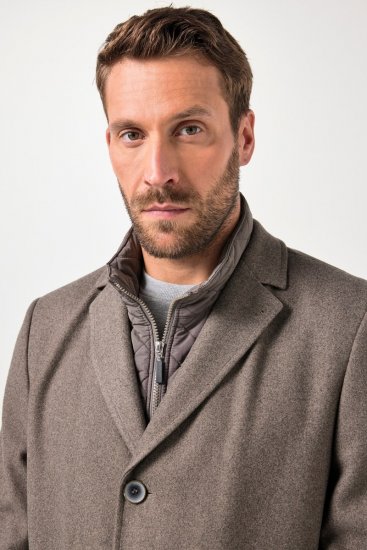 JP1880 Coat Flexnamic Quilted Insert Grey TALL - TALL bundy - TALL bundy pro vysoké muže
