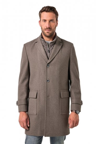 JP1880 Coat Flexnamic Quilted Insert Grey TALL - TALL bundy - TALL bundy pro vysoké muže