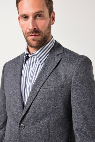JP1880 Jacket Business Donegal Graphite Grey - Bundy - Bundy Nadměrné Velikosti - 2XL-8XL