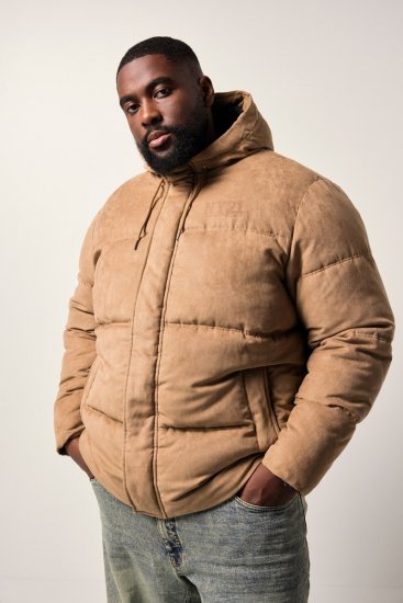 STHUGE Jacket Puffer With Warm Quilting Beige - Bundy - Bundy Nadměrné Velikosti - 2XL-8XL