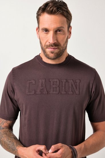 JP1880 T-Shirt Cabin Vintage Mocha TALL - PÁNSKÉ OBLEČENÍ MT-6XLT - TALL-velikosti