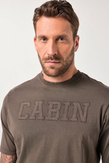 JP1880 T-Shirt Short Sleeve Cabin Mahogany Brown - Trička - Trička nadměrné velikosti - 2XL-14XL
