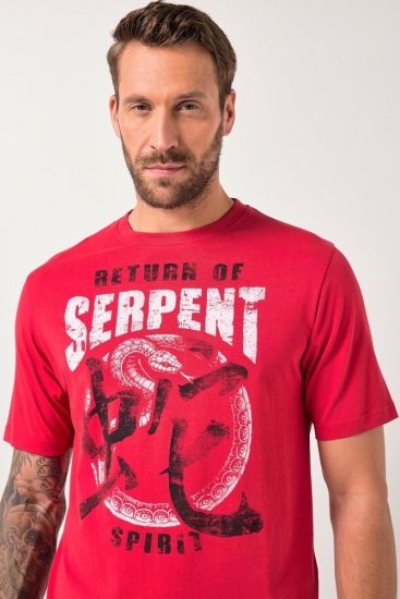 JP1880 T-Shirt Short Sleeve Serpent Red - Trička - Trička nadměrné velikosti - 2XL-14XL