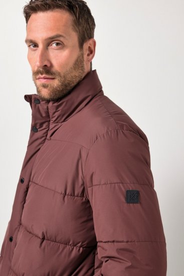 JP1880 Jacket Quilted Extra Warm Brown - Bundy - Bundy Nadměrné Velikosti - 2XL-8XL