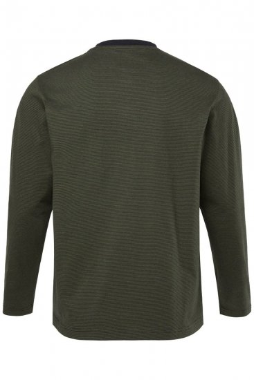 JP1880 Pyjamas Two-piece Striped Dark Green - Spodní prádlo - Spodní Prádlo Nadměrné Velikosti 2XL-8XL