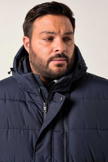 Men+ 426 Parka s kapucí Námořnická modrá - Bundy - Bundy Nadměrné Velikosti - 2XL-8XL