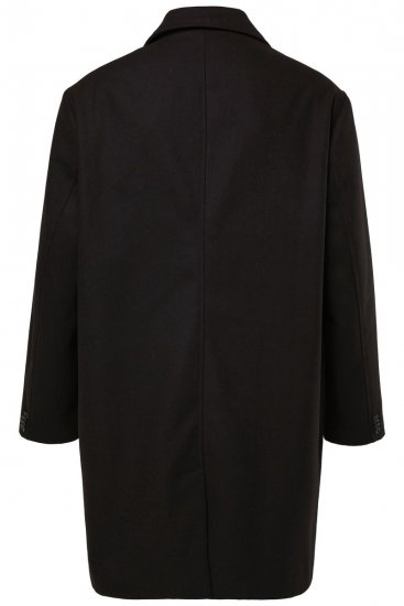 Men+ 482 Voděodolný kabát ve vzhledu vlny Černá - Bundy - Bundy Nadměrné Velikosti - 2XL-8XL