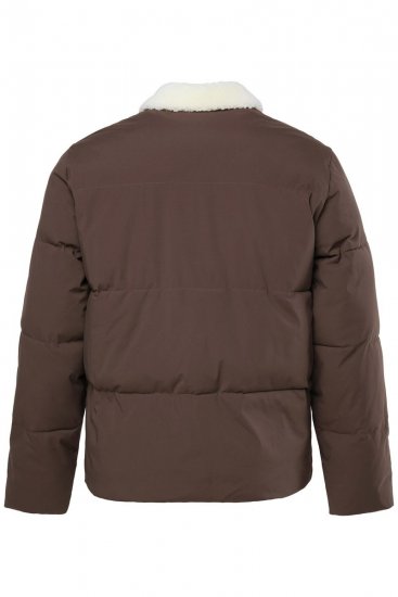 JP1880 842508 Bunda s teddy límcem Oříšková - Bundy - Bundy Nadměrné Velikosti - 2XL-8XL