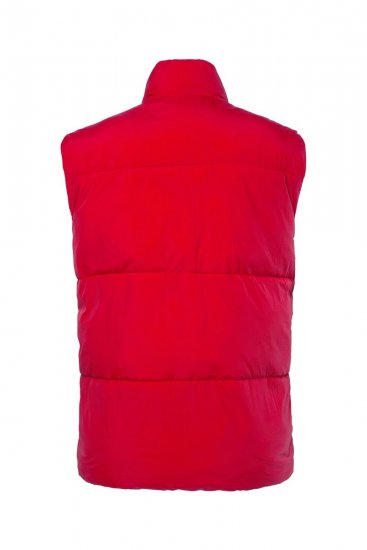 STHUGE 842684 Prošívaná vesta Červená - Bundy - Bundy Nadměrné Velikosti - 2XL-8XL