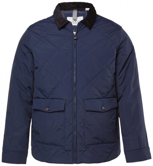 JP1880 842790 Prošívaná bomber bunda z recyklovaného materiálu Tmavě modrá - Bundy - Bundy Nadměrné Velikosti - 2XL-8XL