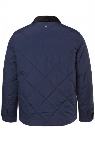 JP1880 842790 Prošívaná bomber bunda z recyklovaného materiálu Tmavě modrá - Bundy - Bundy Nadměrné Velikosti - 2XL-8XL