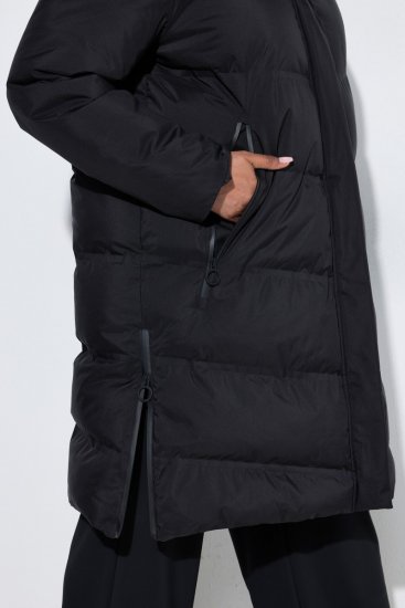 Ulla Popken SYMPATEX Triple Function Coat Black - Kabáty - Dámské kabáty pro plnoštíhlé
