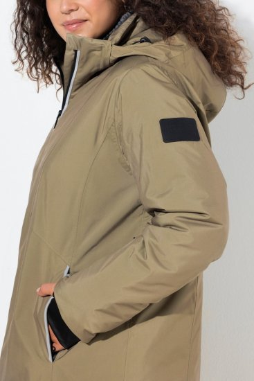Ulla Popken 844034 Funkční bunda Khaki - Bundy - Dámské bundy velkých velikostí