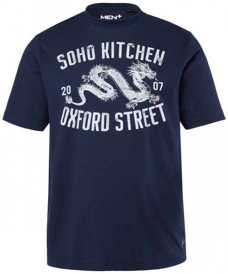 Men+ 298 Tričko Soho Kitchen Tmavě modrá - Trička - Trička nadměrné velikosti - 2XL-14XL