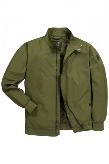 JP1880 844652 Bomber bunda s patentkami Khaki - Bundy - Bundy Nadměrné Velikosti - 2XL-8XL