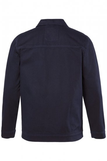 Men+ 876 Džínová bunda se zipem Tmavě modrá - Bundy - Bundy Nadměrné Velikosti - 2XL-8XL