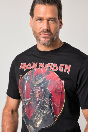 JP1880 845106 Iron Maiden Senjutsu Tričko Černá - Trička s kapelami - Kapelová trička ve velikostech 2XL–10XL