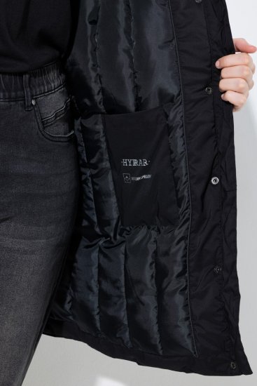 Ulla Popken 845111 Parka Černá - Kabáty - Dámské kabáty pro plnoštíhlé