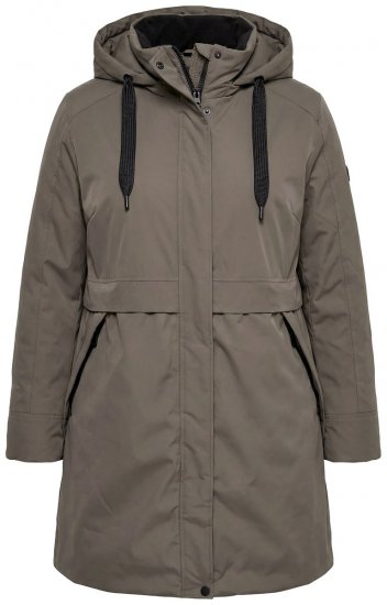 Ulla Popken 845111 Parka Tmavě zelená - Kabáty - Dámské kabáty pro plnoštíhlé