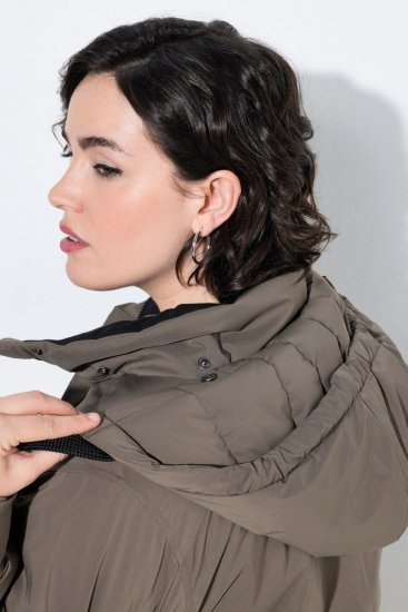 Ulla Popken 845111 Parka Tmavě zelená - Kabáty - Dámské kabáty pro plnoštíhlé