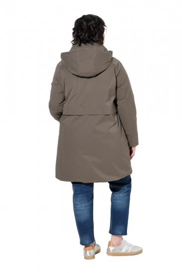 Ulla Popken 845111 Parka Tmavě zelená - Kabáty - Dámské kabáty pro plnoštíhlé