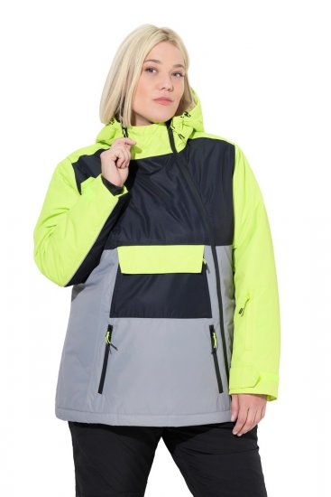 Ulla Popken 845115 Funkční kabát Šedá - Kabáty - Dámské kabáty pro plnoštíhlé