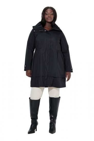 Ulla Popken SYMPATEX Triple Function Jacket Black - Bundy - Dámské bundy velkých velikostí