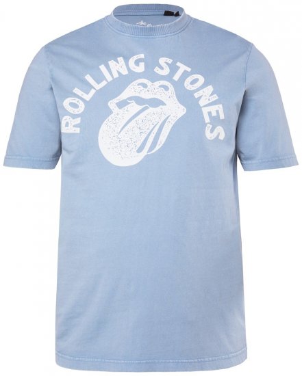JP1880 846221 Rolling Stones Tongue Tričko Světle modrá - Trička s kapelami - Kapelová trička ve velikostech 2XL–10XL