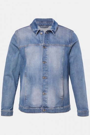 STHUGE 847739 Džínová bunda ve vintage vzhledu Světle modrá - Bundy - Bundy Nadměrné Velikosti - 2XL-8XL