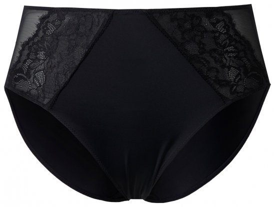 Ulla Popken 848693 Boxerky s krajkou Černá - Kalhotky - 