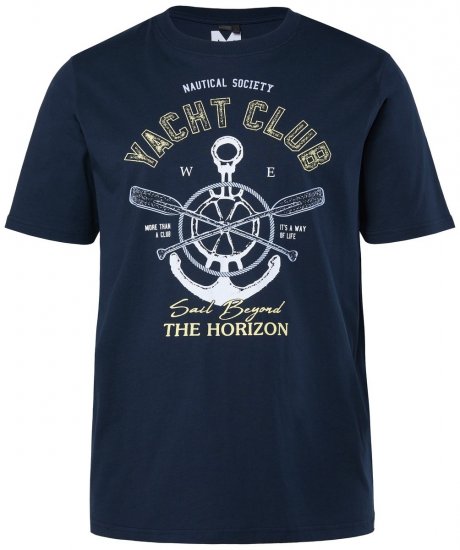 Men+ 958 Tričko Yacht Club Tmavě modrá - Trička - Trička nadměrné velikosti - 2XL-14XL