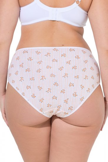 Ulla Popken 849098 Květované kalhotky 6 ks Oranžová - Kalhotky - 