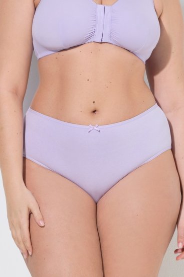 Ulla Popken 849202 Vzorované kalhotky 6 ks Šedá - Kalhotky - 