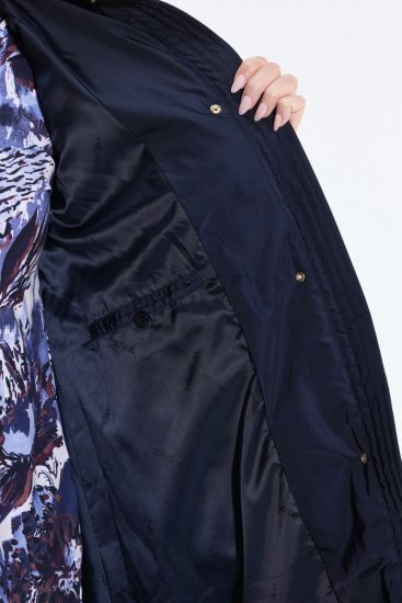 Ulla Popken 849908 Bunda do deště Tmavě modrá - Bundy - Dámské bundy velkých velikostí
