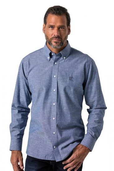 JP1880 850931 Chambray košile s dlouhým rukávem Denimová modrá TALL - TALL košile - TALL košile pro vysoké muže