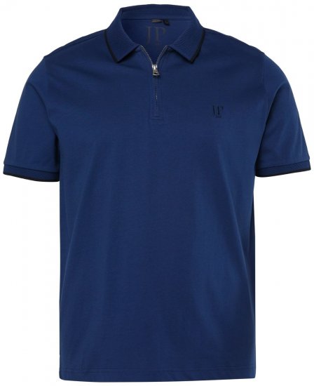 JP1880 851048 Polokošile se zipem Noční modrá TALL - TALL polokošile - TALL polo trička pro vysoké muže