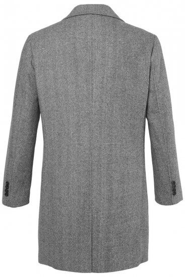 JP1880 851613 Dvouřadý Vlněný kabát Tmavě šedá - Bundy - Bundy Nadměrné Velikosti - 2XL-8XL