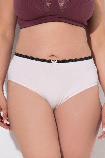 Ulla Popken 851711 Květované kalhotky 5 ks Hnědá - Kalhotky - 