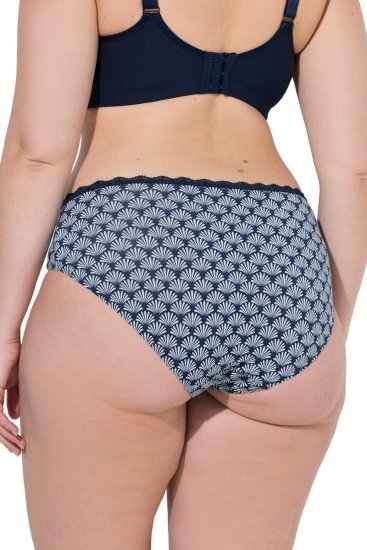Ulla Popken 851730 Vzorované kalhotky 5 ks Světle modrá - Kalhotky - 