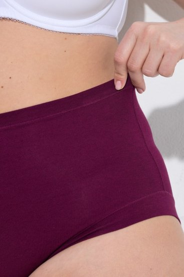 Ulla Popken 851736 Kalhotky s vysokým pasem 3 ks Černá - Kalhotky - 