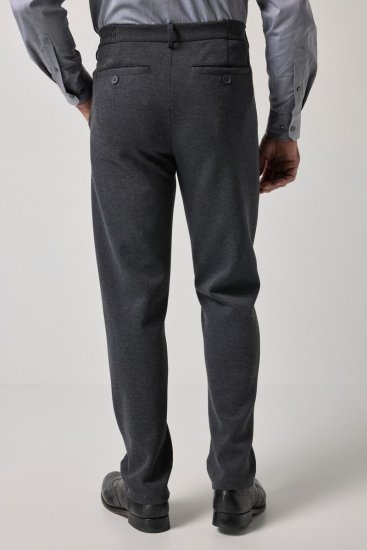 JP1880 Naples Flexnamic Žerzejové kalhoty Tmavě šedá melír - Obleky - Obleky 2XL-8XL