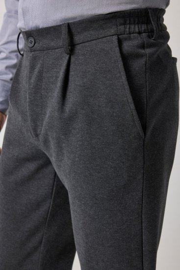 JP1880 Naples Flexnamic Žerzejové kalhoty Tmavě šedá melír - Obleky - Obleky 2XL-8XL