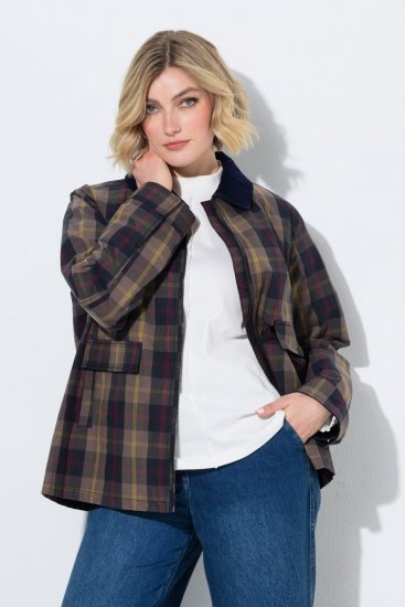 Ulla Popken 851806 Bunda do deště Tmavě modrá - Bundy - Dámské bundy velkých velikostí