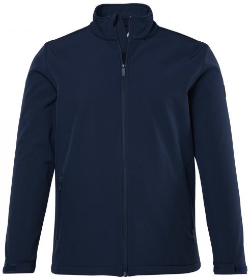 Men+ 868 Softshellová bunda s fleecovou podšívkou Tmavě modrá - Bundy - Bundy Nadměrné Velikosti - 2XL-8XL